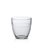 Le Gigogne® Glass Tumbler by Duralex, featuring a simple and elegant design, perfect for various beverages, showcasing its stackable feature.