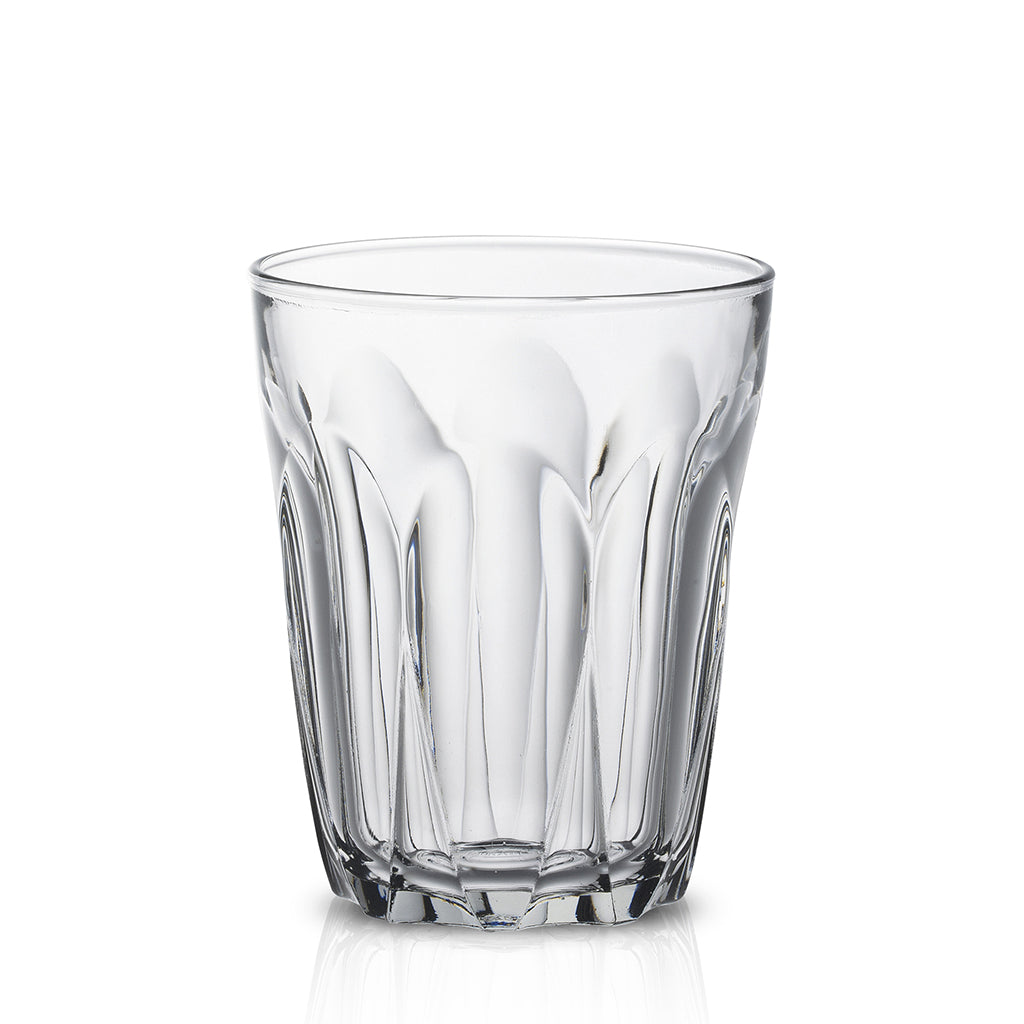 Provence Glass Tumbler from Duralex, showcasing a traditional design inspired by Provençal fabrics, perfect for summer dining.