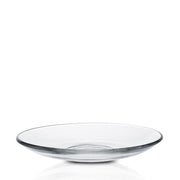 Le Gigogne® Glass Saucer by Duralex USA, transparent glass design, elegantly round shape, perfect for serving beverages.
