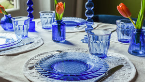 Duralex USA Le Picardie® Marine Blue Dessert Plate 8.13", Set of 6 Le Picardie® Marine Blue Dessert Plate 8.13", Set of 6