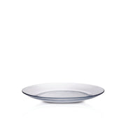 Lys Glass Dinnerware Dessert Plate, 7.5" - Set of 6 by Duralex displaying a clear, round plate with a smooth rim.