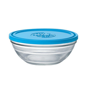 Duralex Freshbox Round Bowl with Lid Size: 1.5 quart