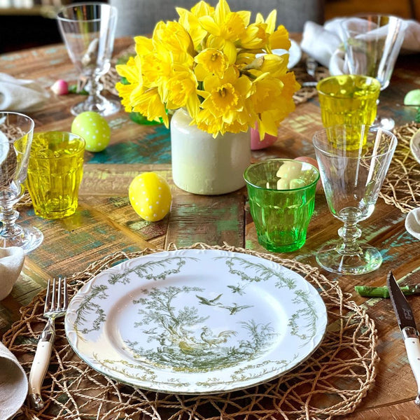 Colored Picardie Tumblers Add A Special Touch To An Easter Table