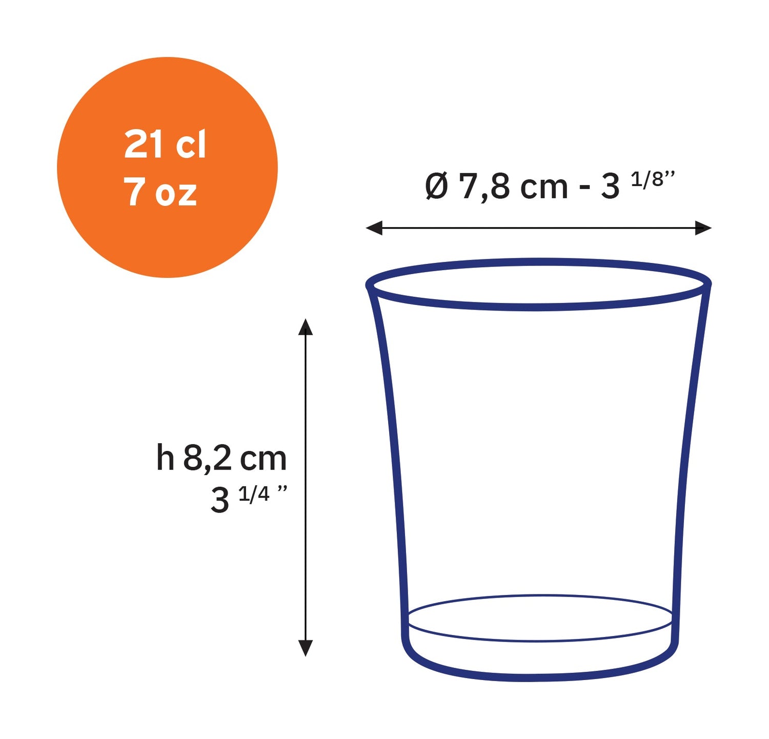 Sapphire Glass Tumblers 7oz – Lys Set of 6