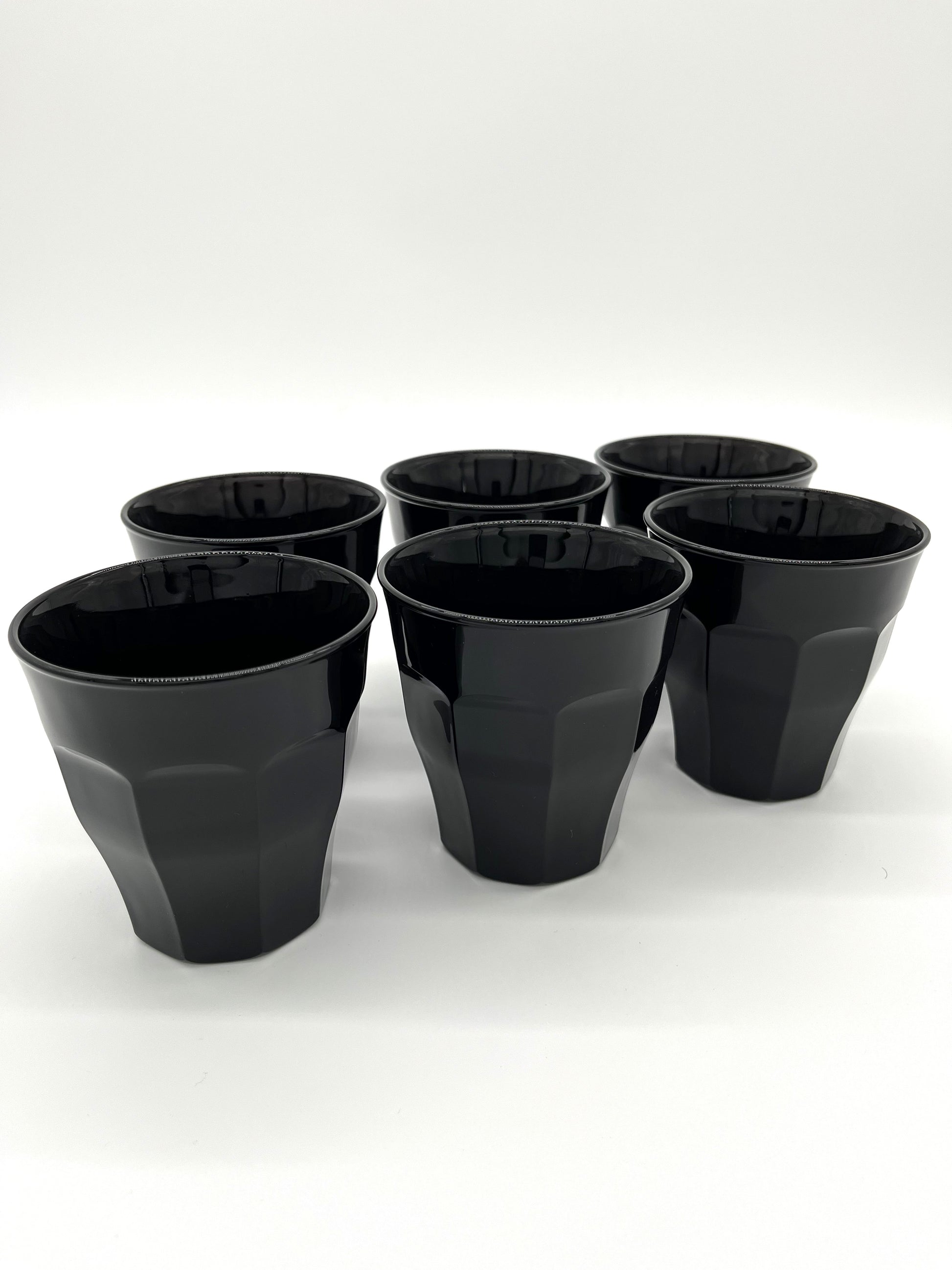 Le Picardie Black Glass Tumbler 8.375oz Set of 6