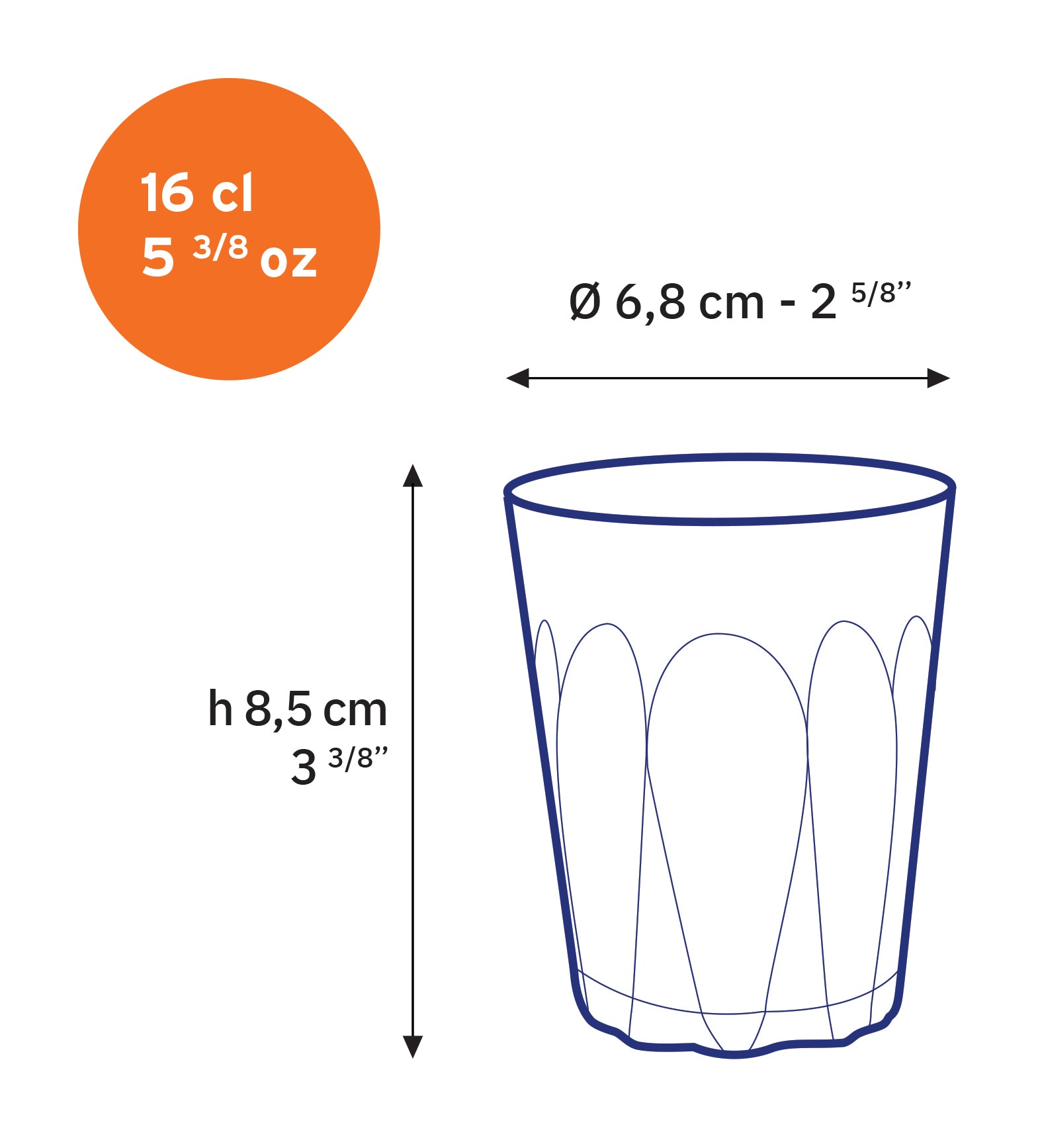 Provence Glass Tumbler, Set of 6