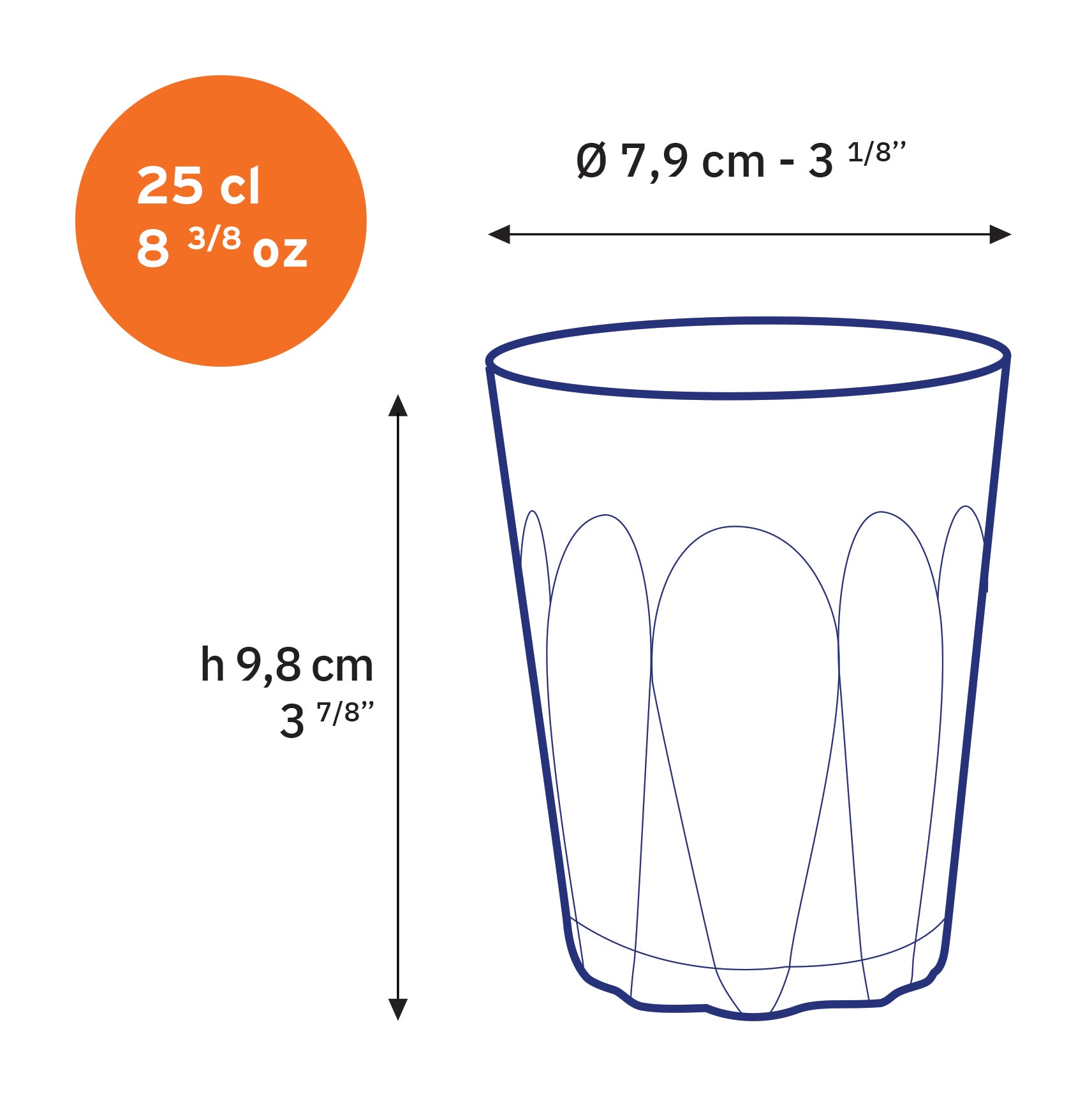 Provence Glass Tumbler, Set of 6