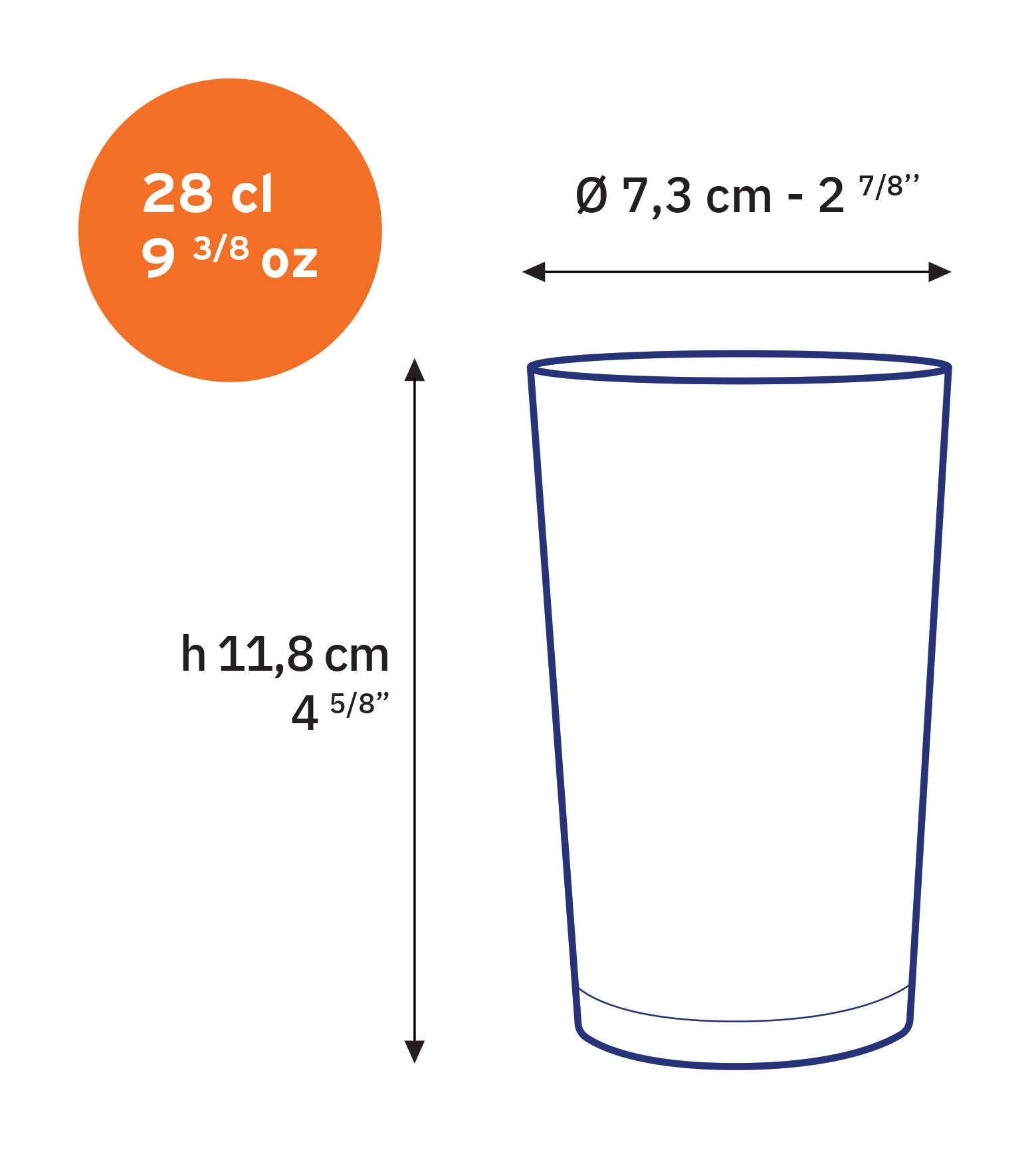Unie Glass Tumbler, Set of 6