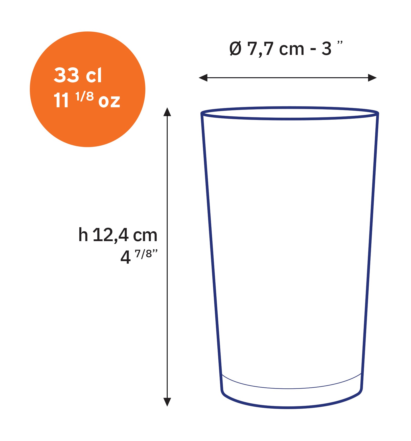 Unie Glass Tumbler, Set of 6