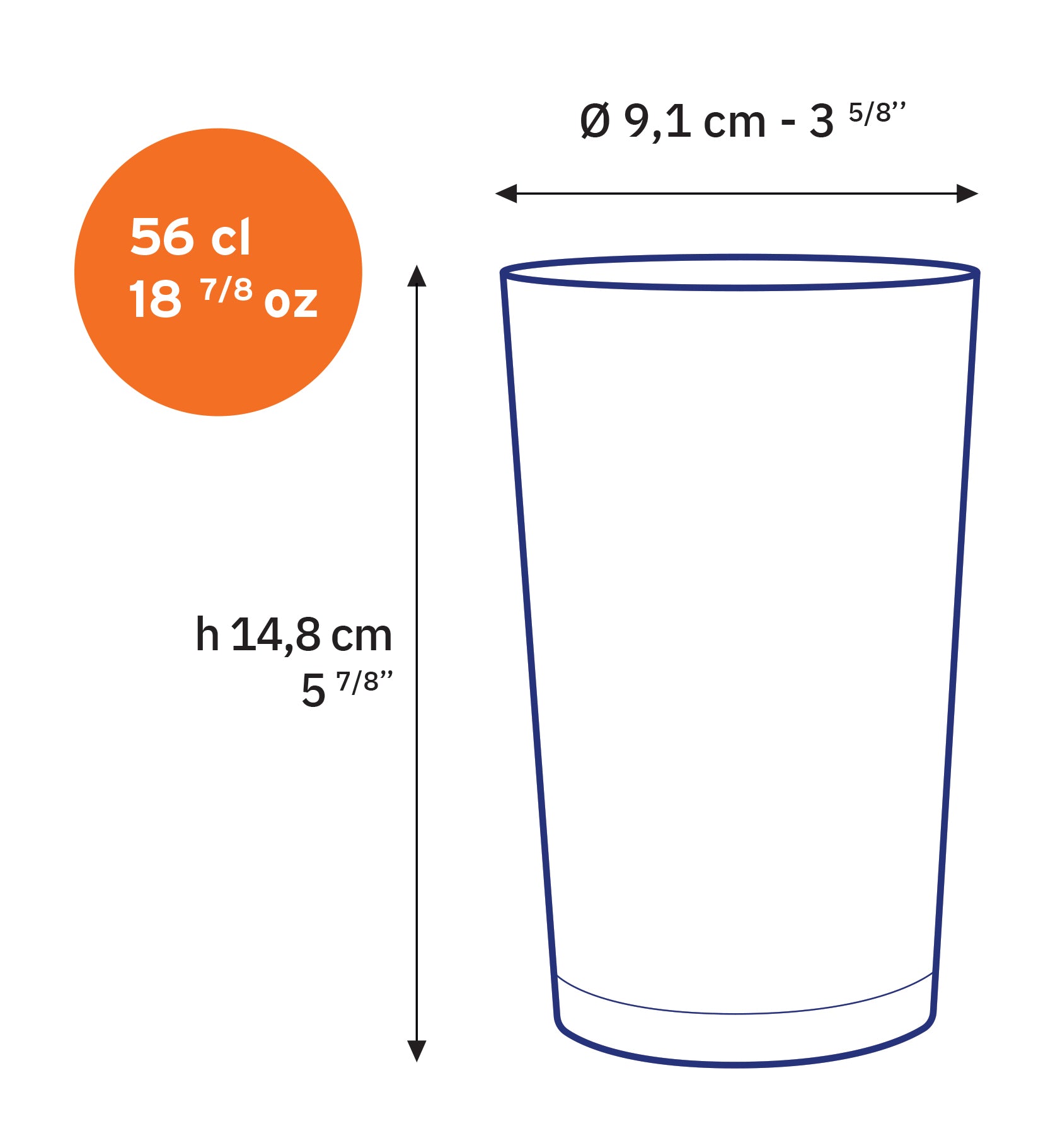 Unie Glass Tumbler, Set of 6