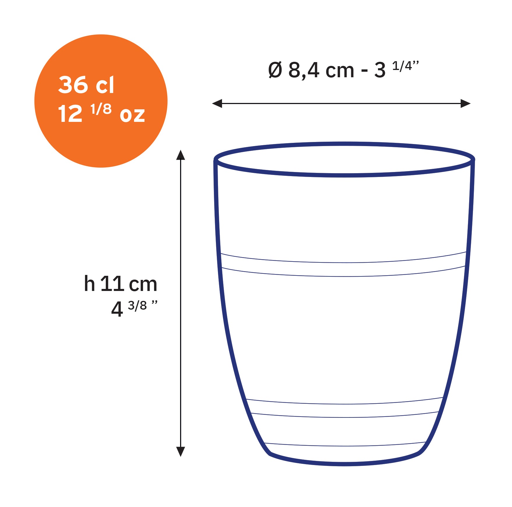 Le Gigogne® Glass Tumblers, Set of 6