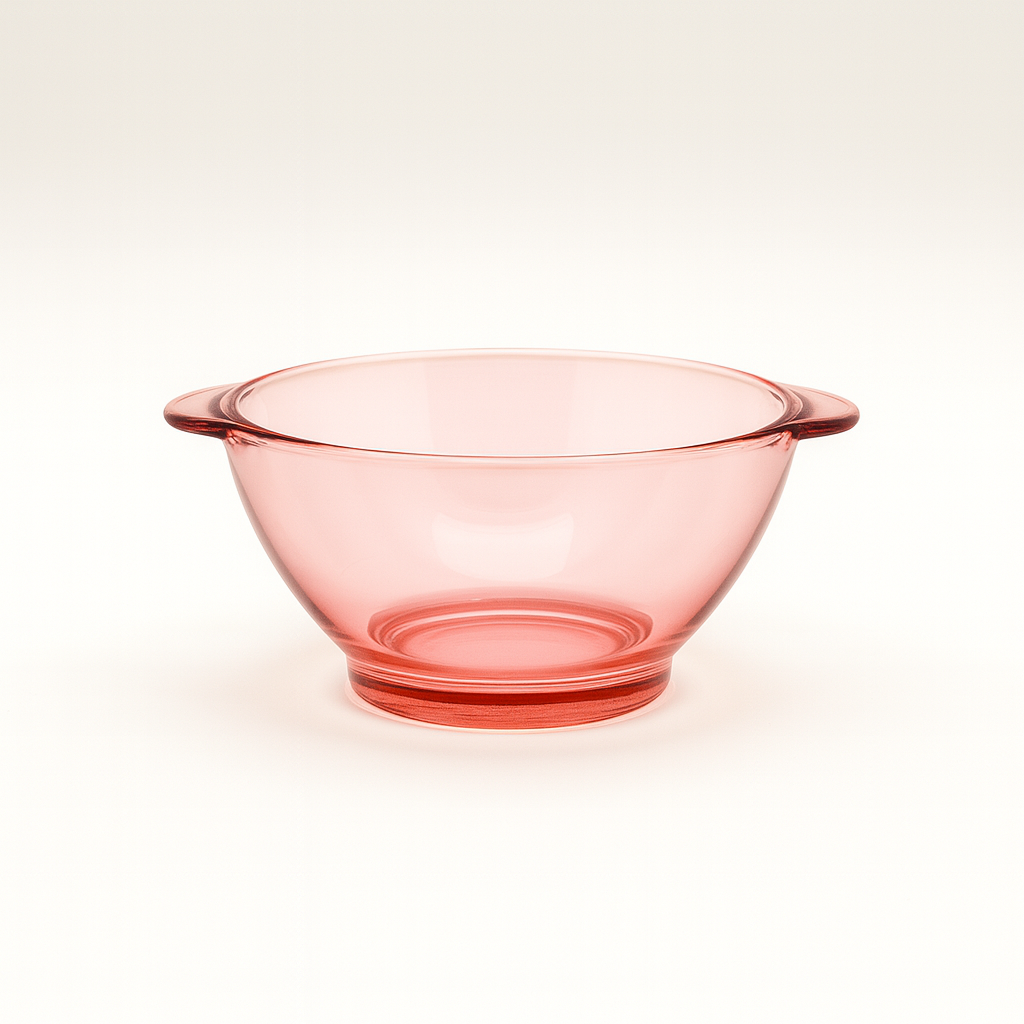 Lys Blush Glass Bowl with Handles - Set of 6