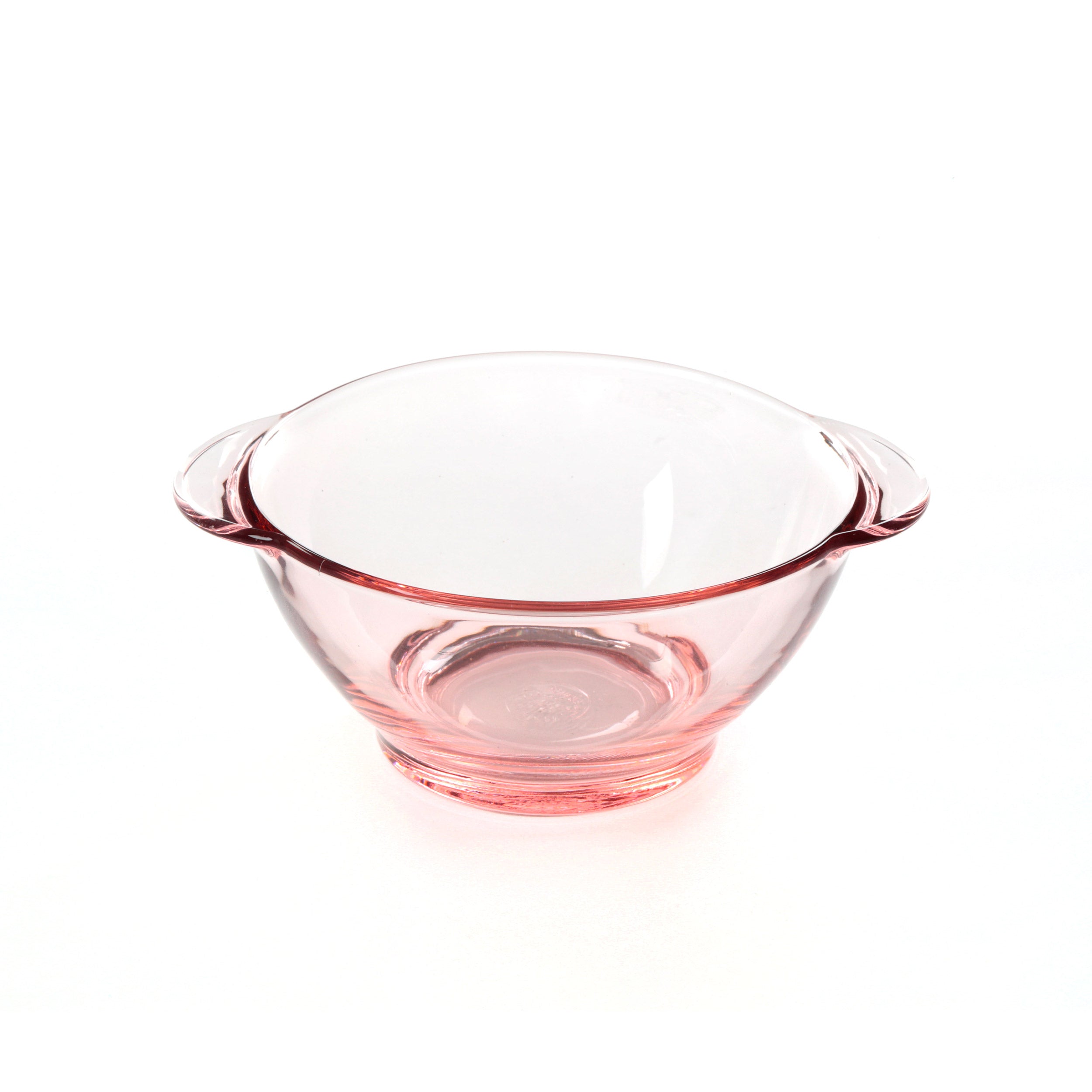 Lys Blush Glass Bowl with Handles - Set of 6