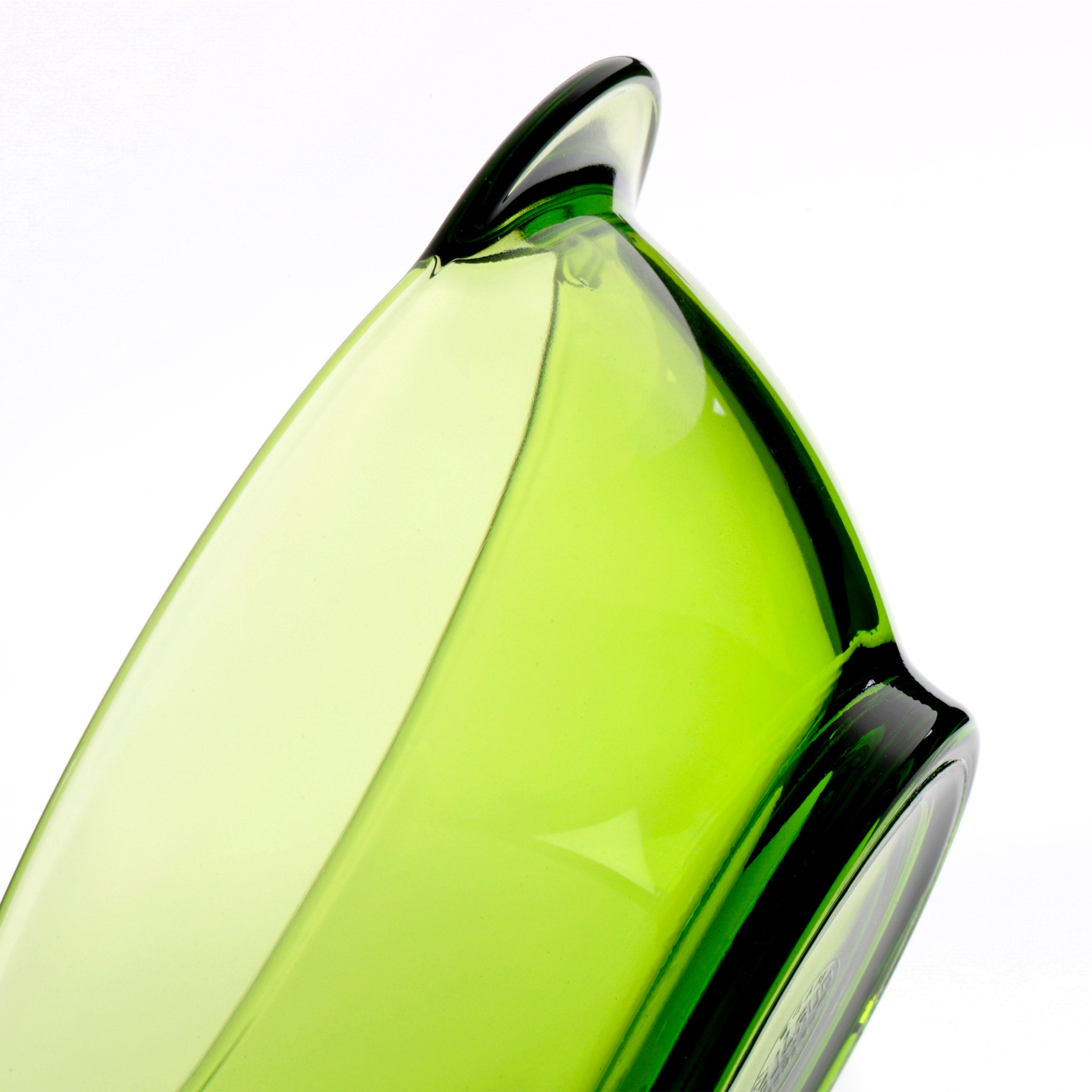 Lys Green Glass Bowl with Handles - Set of 6