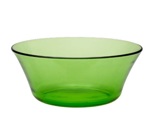 Lys Green Glass Table Bowl 9" - Set of 6
