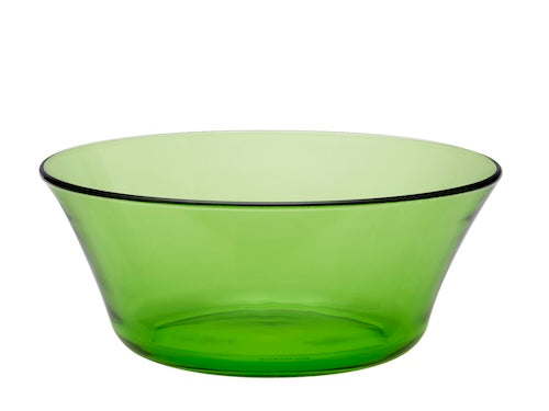 Lys Green Glass Serving Bowl 9" - Set of 6 - Final Sale