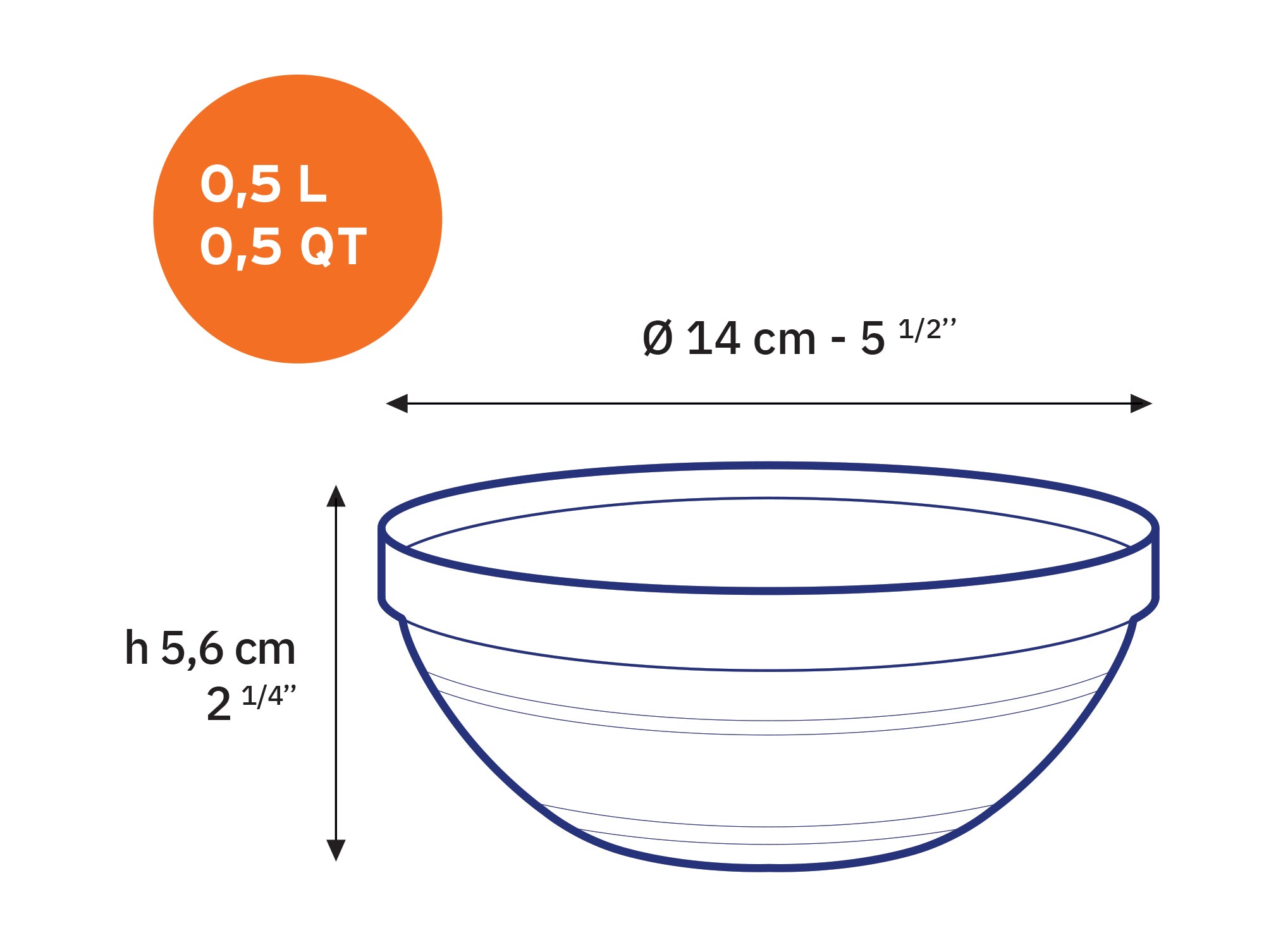 Le Gigogne® Stackable Clear Glass Bowl