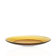 Lys Amber Glass Dinner Plate 9.25" - Set of 6
