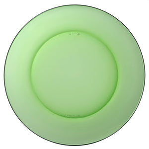 Duralex USA Lys Green Glass Dinner Plate 9.25", Set of 6 Lys Green Glass Dinner Plate 9.25", Set of 6