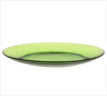 Lys Green Glass Dinner Plate 9.25", Set of 6 Product Image 1