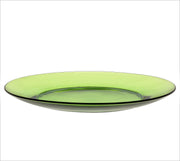 Lys Green Glass Dinner Plate 9.25" - Set of 6