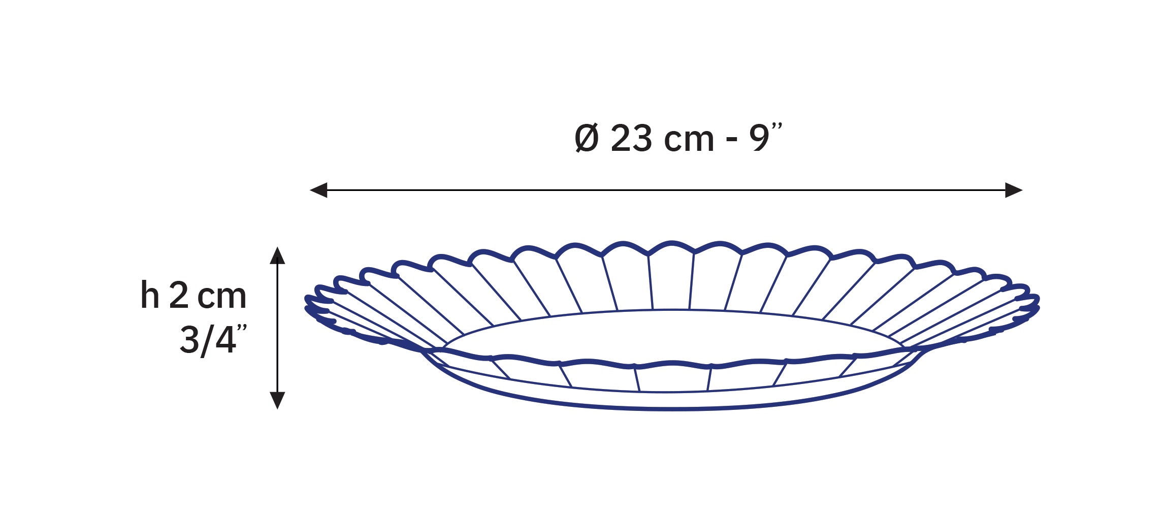 Lys® Glass Dinnerware Dinner Plate 9" - Set of 6