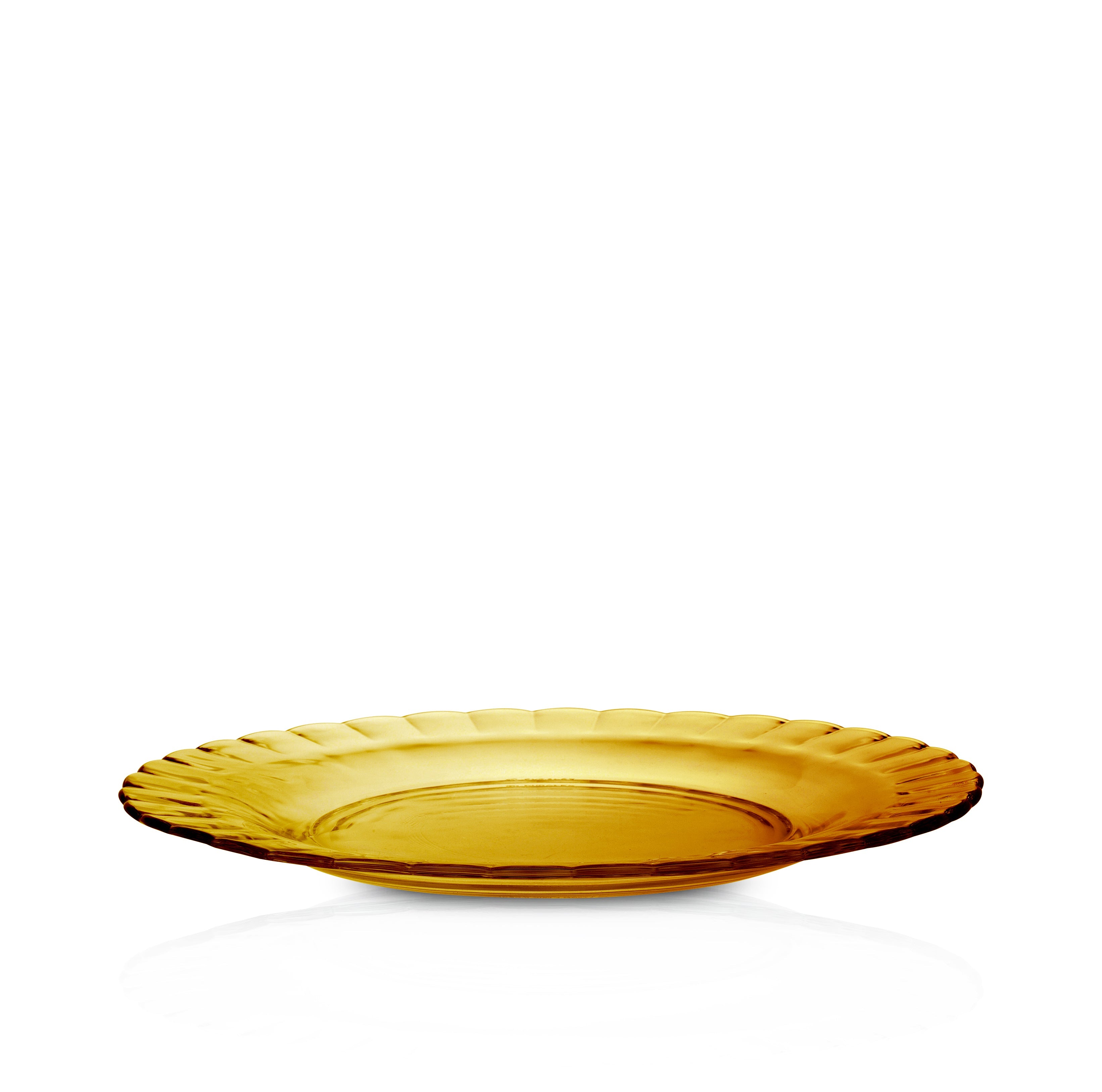 Le Picardie® Amber Glass Dessert Plate 8 1/8", Set of 6
