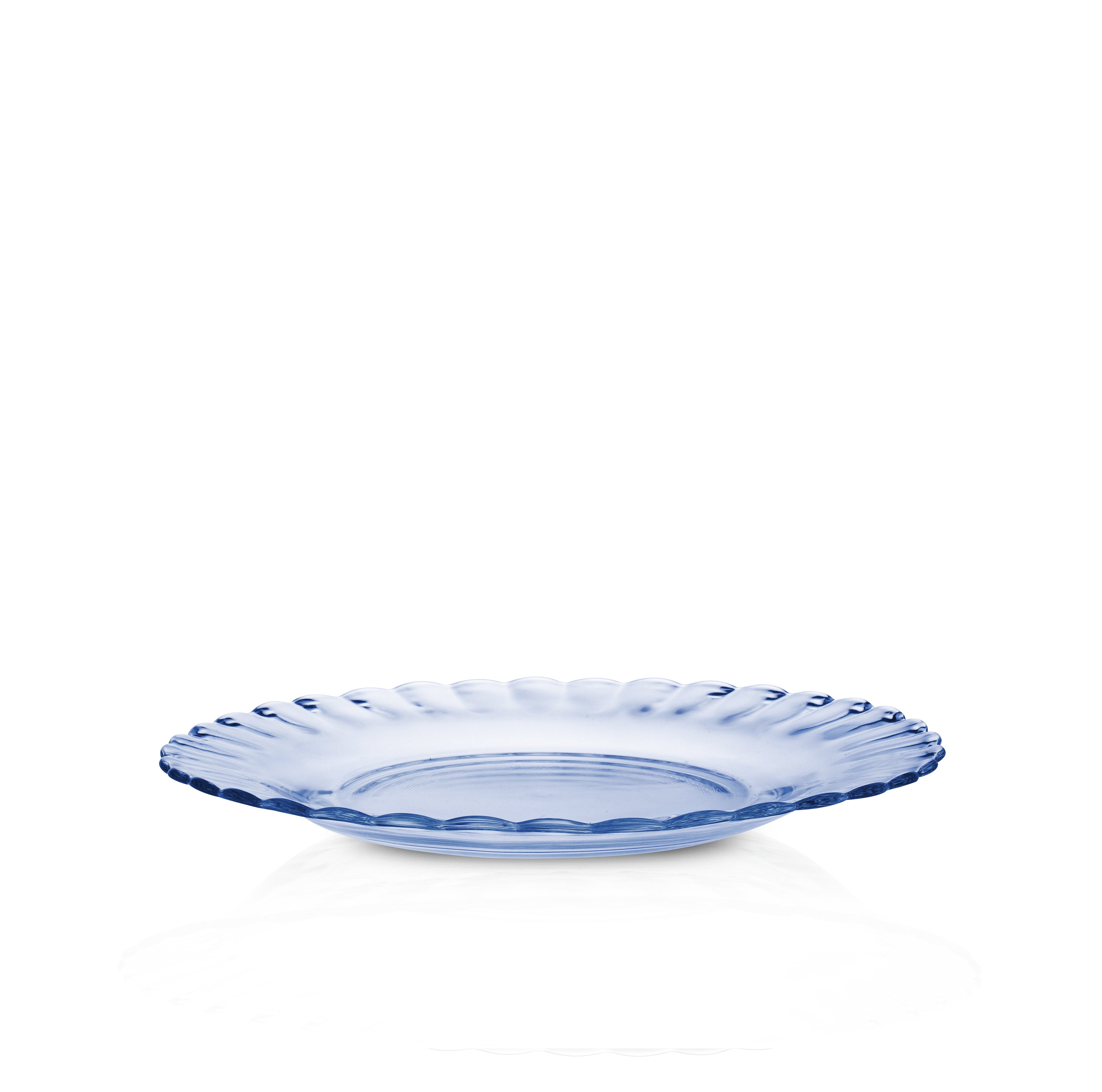 Le Picardie® Marine Blue Glass Dessert Plate 8.125", Set of 6