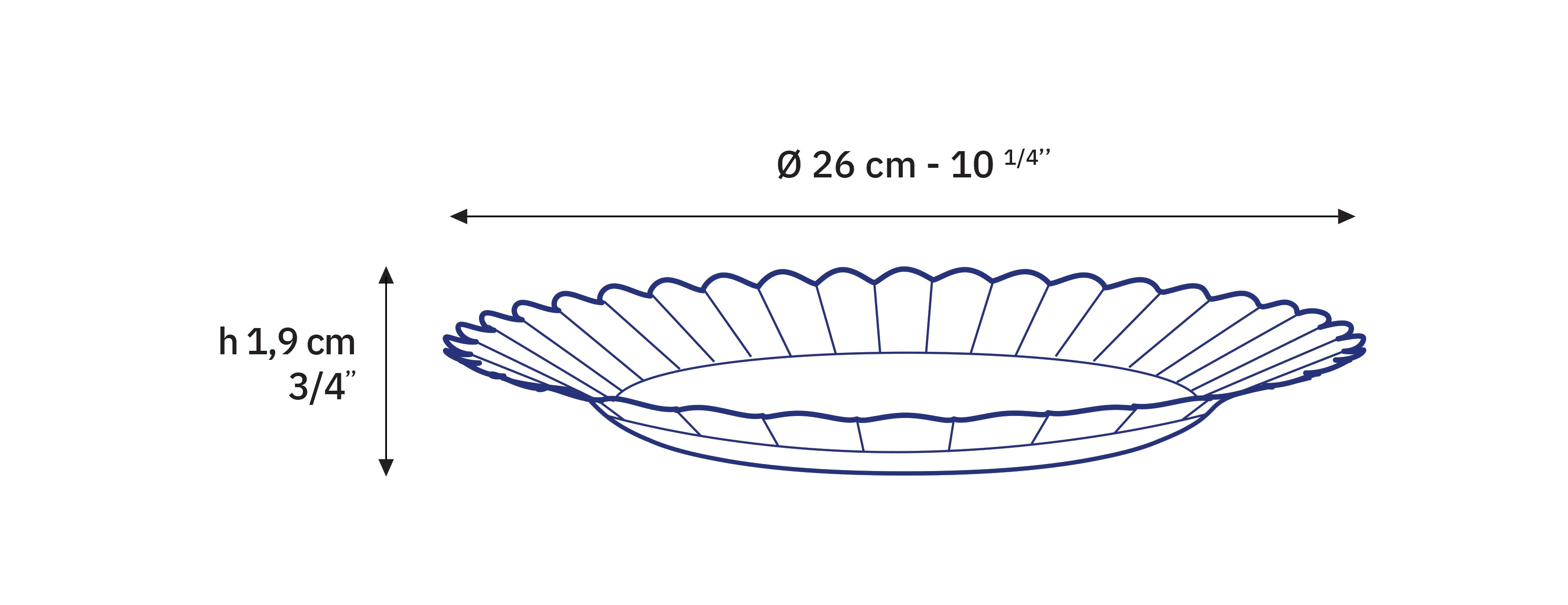 Le Picardie® Amber Glass Dinner Plate 10.25", Set of 6