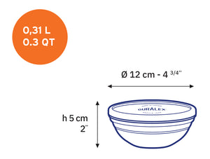 Duralex Freshbox Round Bowl with Lid Freshbox Round Bowl with Lid