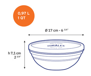 Duralex Freshbox Round Bowl with Lid Freshbox Round Bowl with Lid