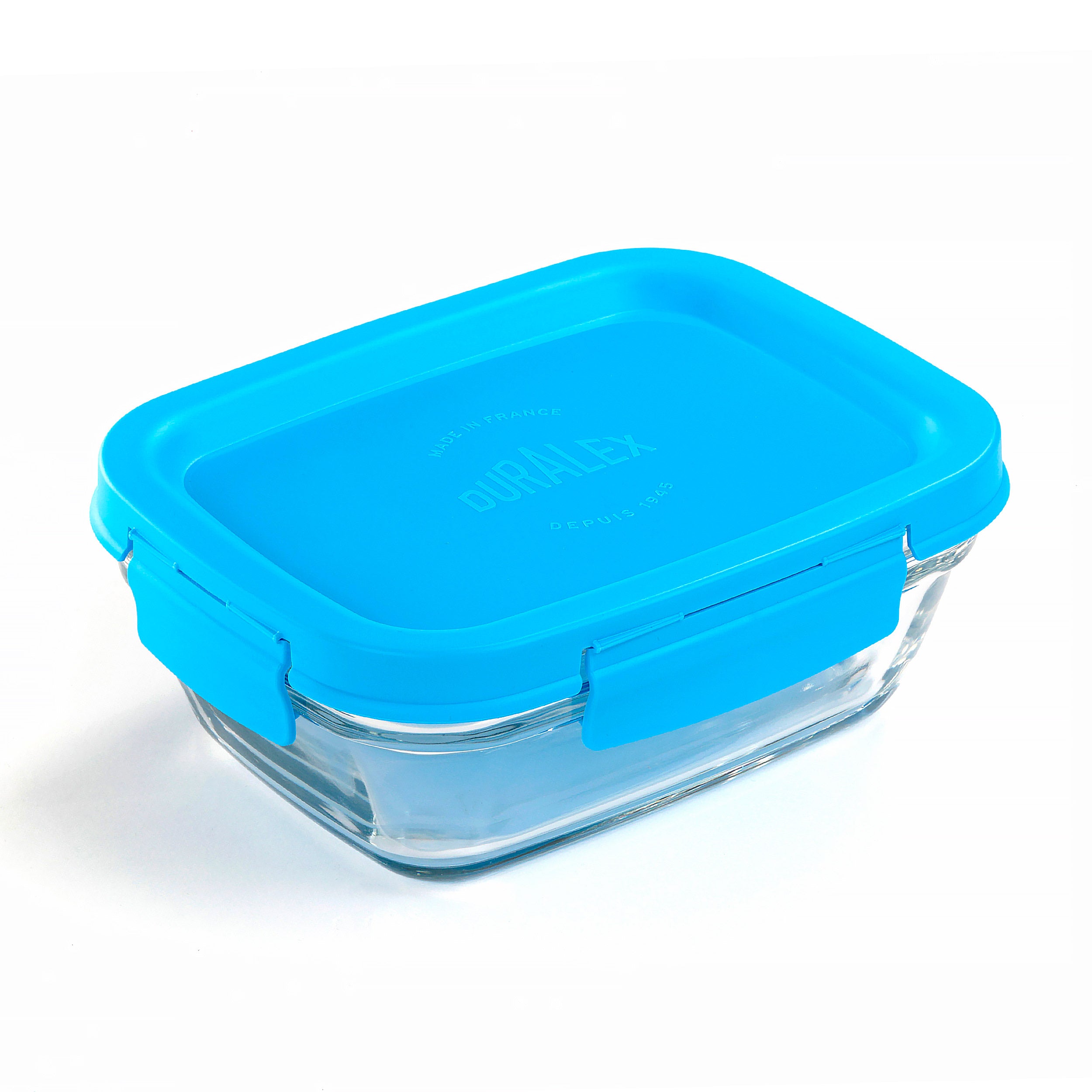 Freshbox Locking Lid Rectangle Glass Storage Sets - Blue Lid