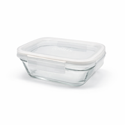 Freshbox Locking Lid Rectangle Glass Storage Sets - White Lid