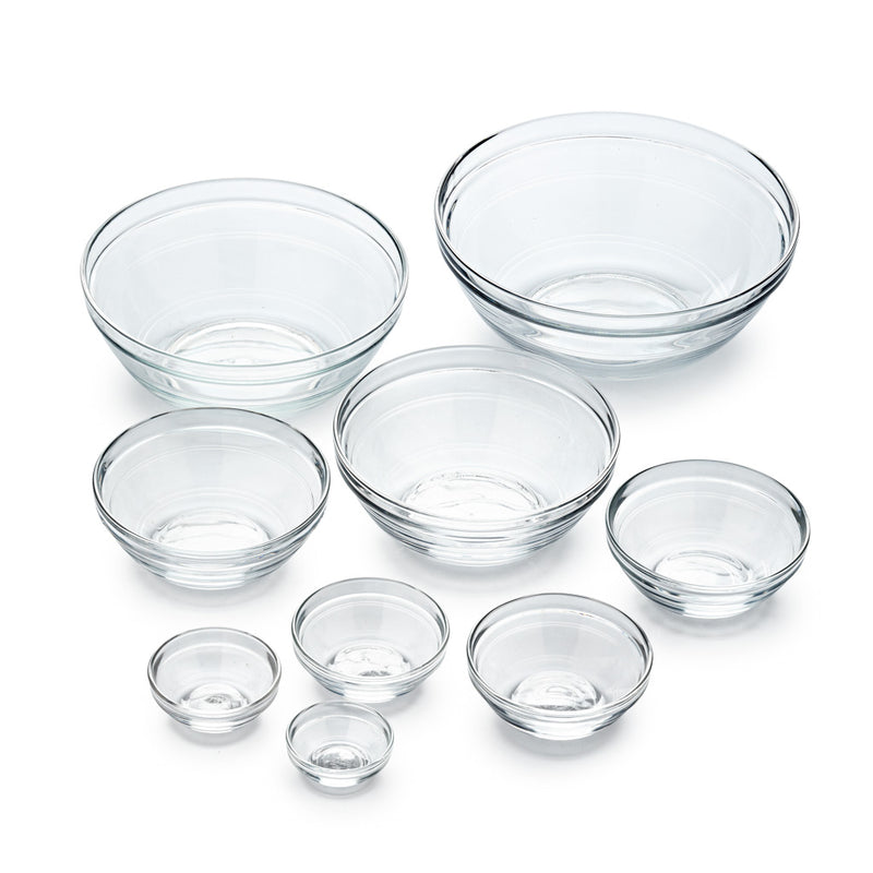 Nested clear glass mixing bowls - Set of 5 – Feature Furniture