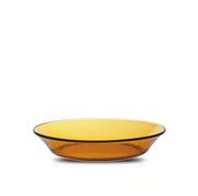 Lys Amber Glass Soup Plate, Set of 6