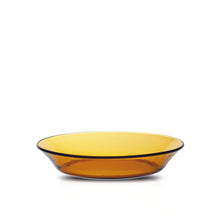 Lys Amber Glass Soup Plate Product Image 1