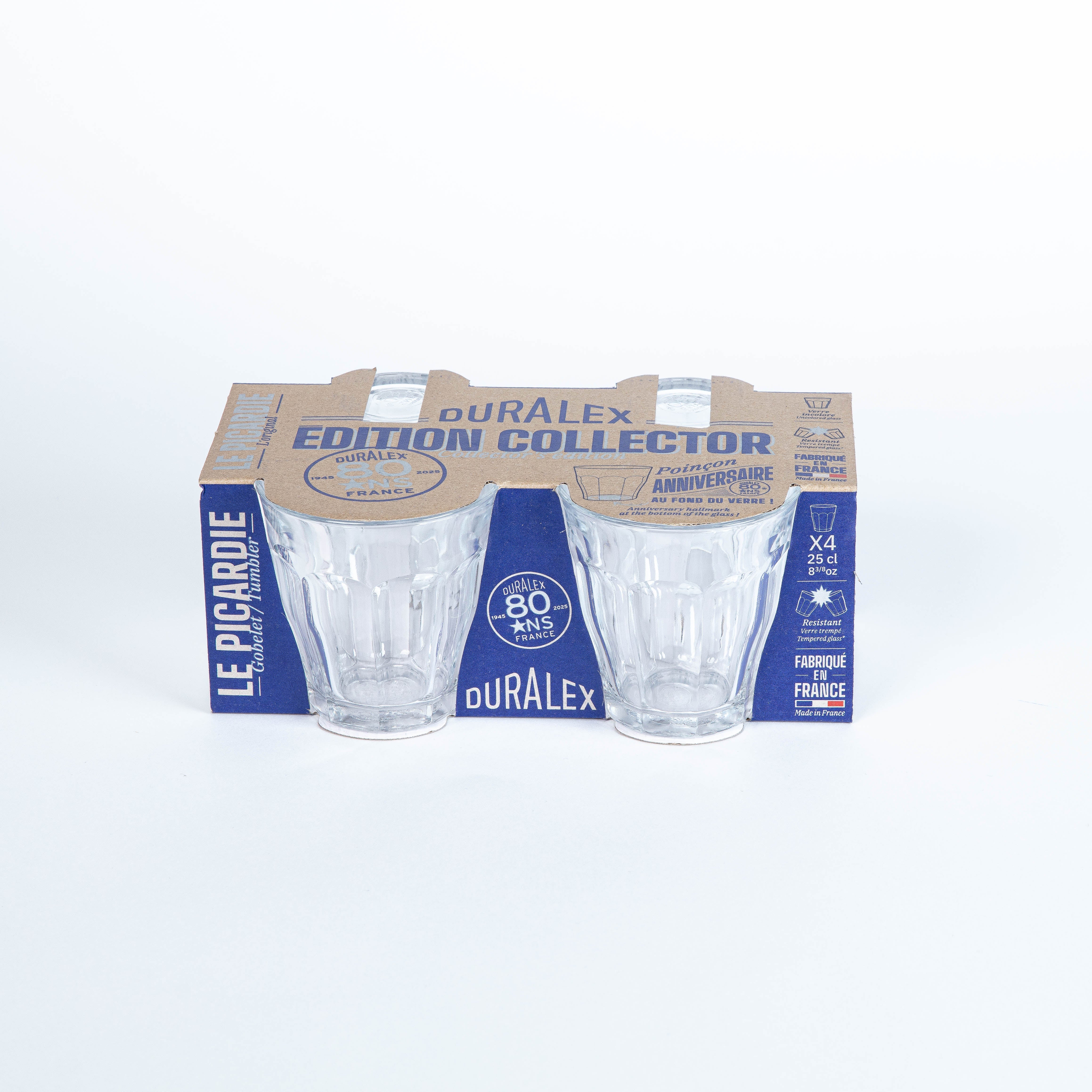 Le Picardie® Anniversary Clear Glass Tumblers - Set of 4