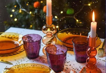 Le Picardie® Plum Glass Tumbler, Set of 4