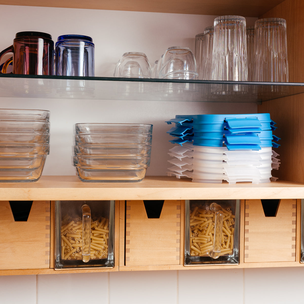 Freshbox Locking Lid Rectangle Glass Storage Sets - White Lid
