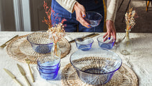 Lys Marine Blue Glass Soup Plate 7.67", Set of 6 Product Image 3