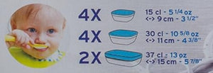Duralex USA Baby& Kids Glass Storage Set Baby& Kids Glass Storage Set