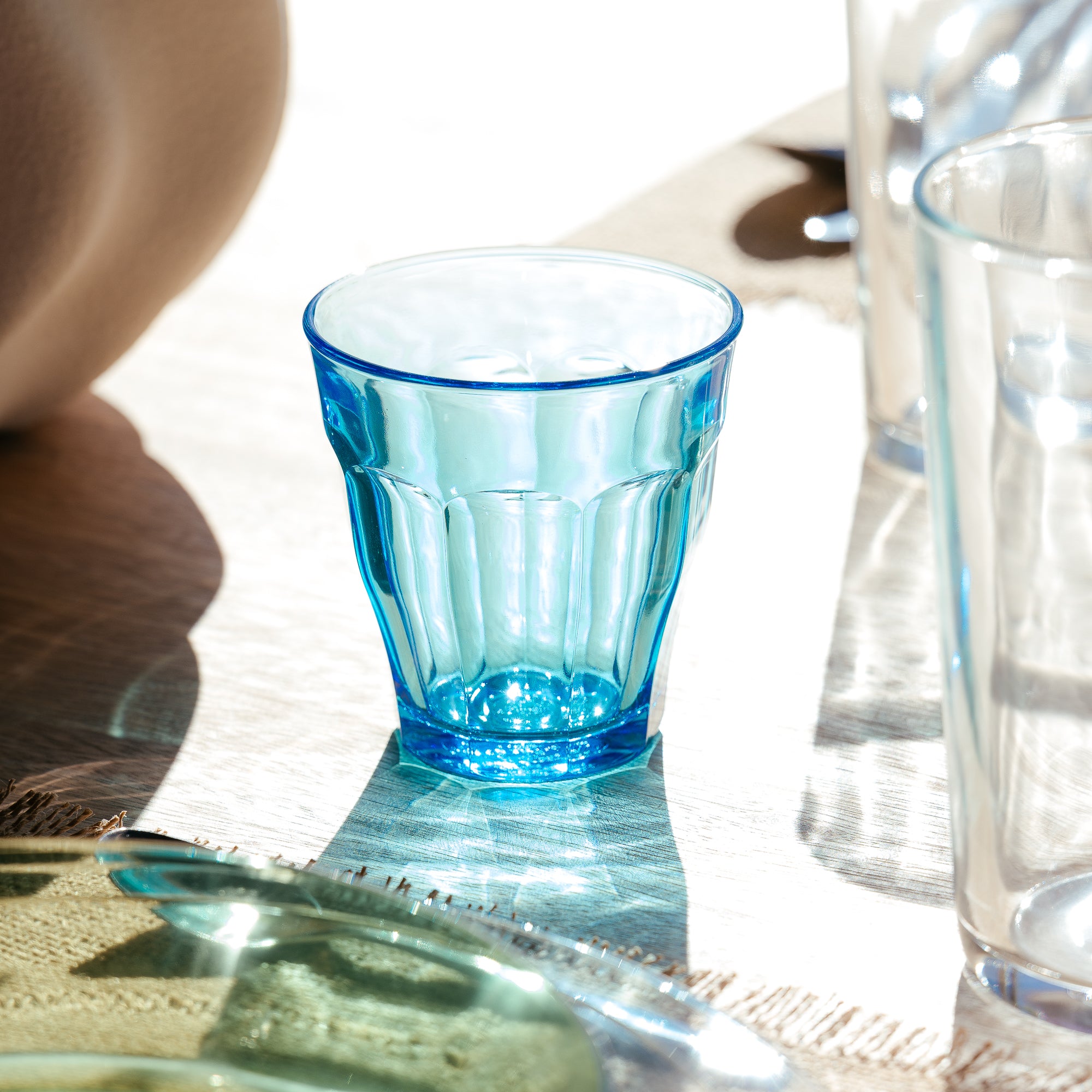Turquoise Glass Tumblers – Le Picardie® Set of 6 | Duralex