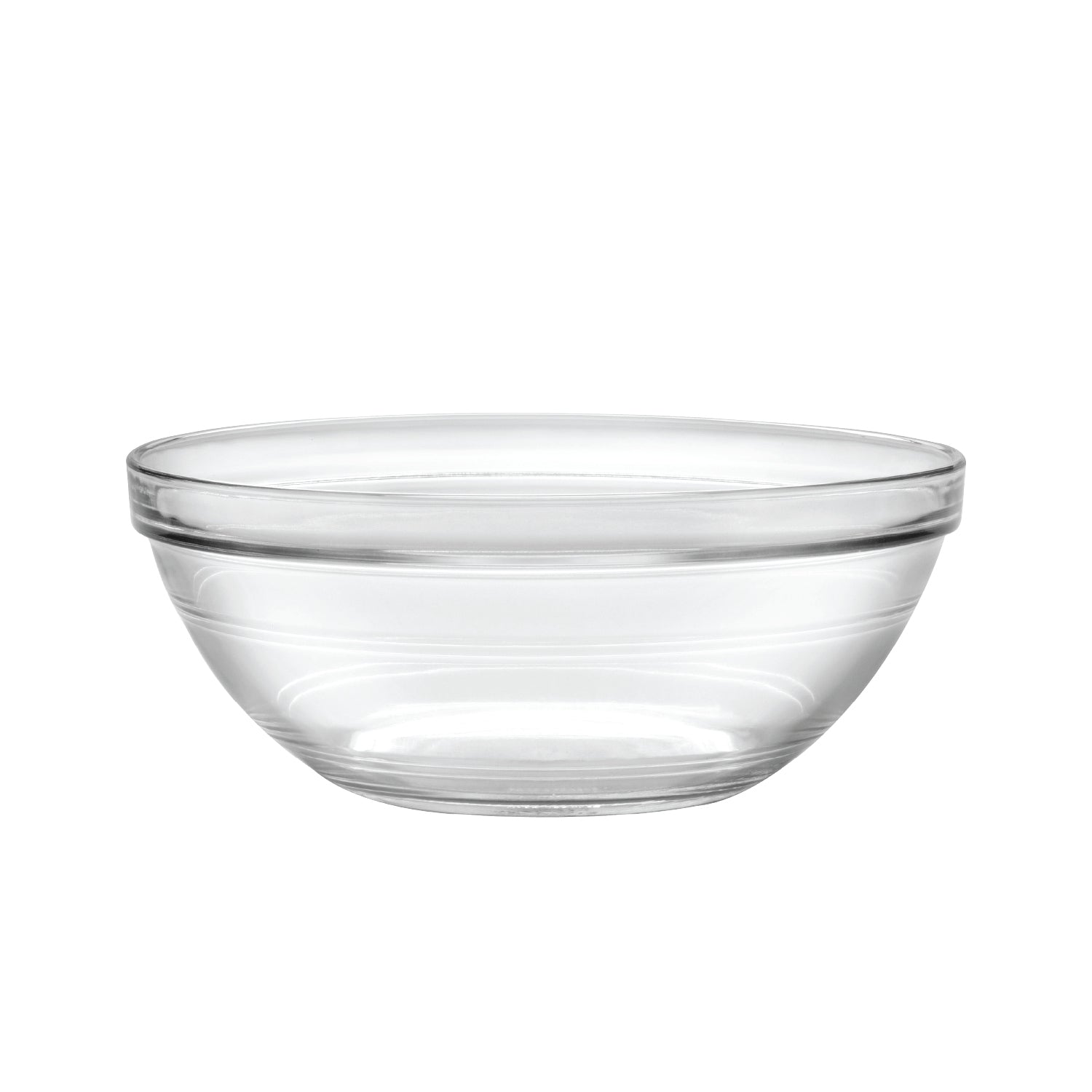 Clear Borosilicate Binaural Glass Bowl with Lid Large Capacity