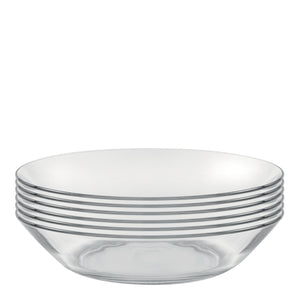 Duralex Lys Dinnerware Soup Plate, 8.25" Package: Set of 6