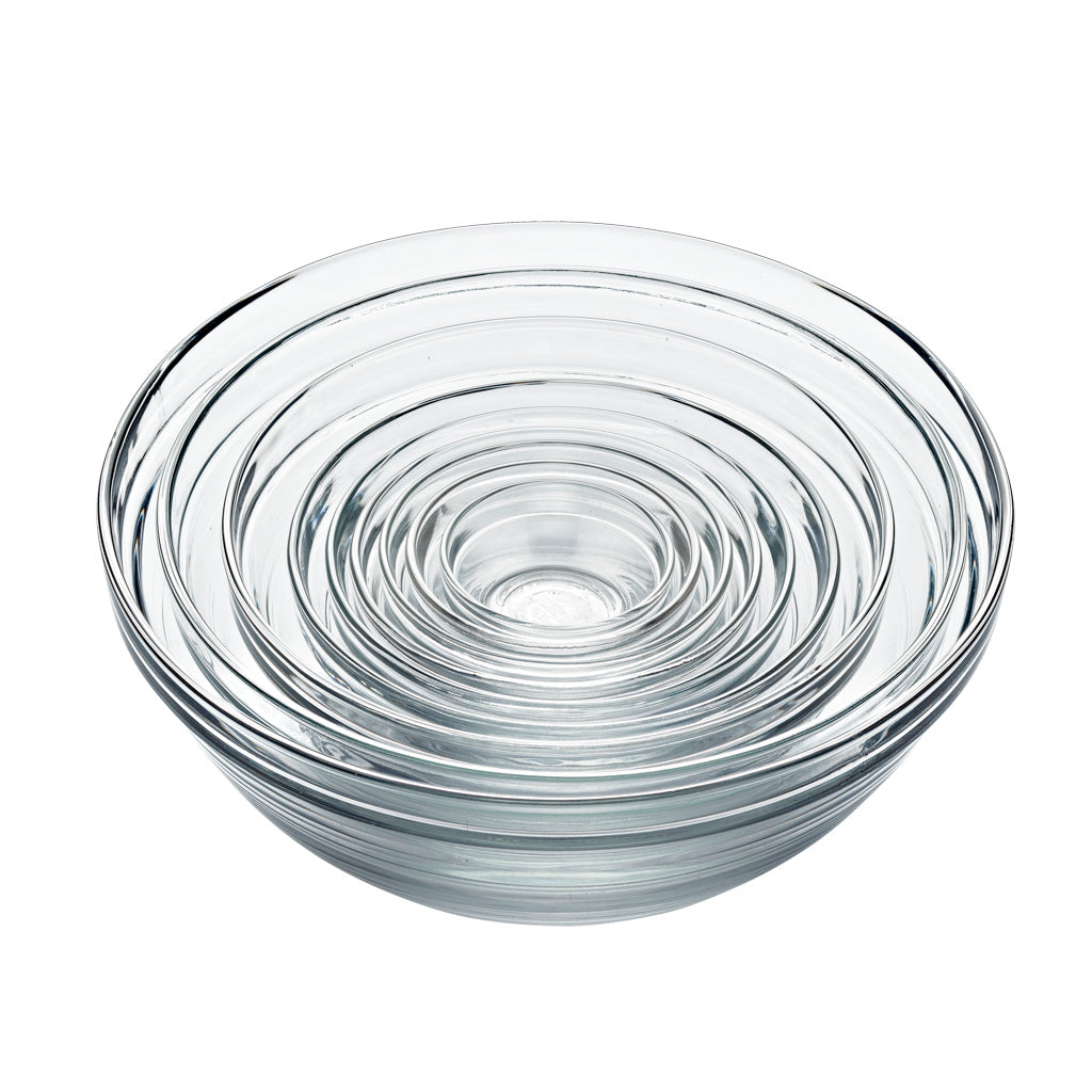 Duralex Lys Glass Mixing Bowls, Set of 9 - Thumbnail 4
