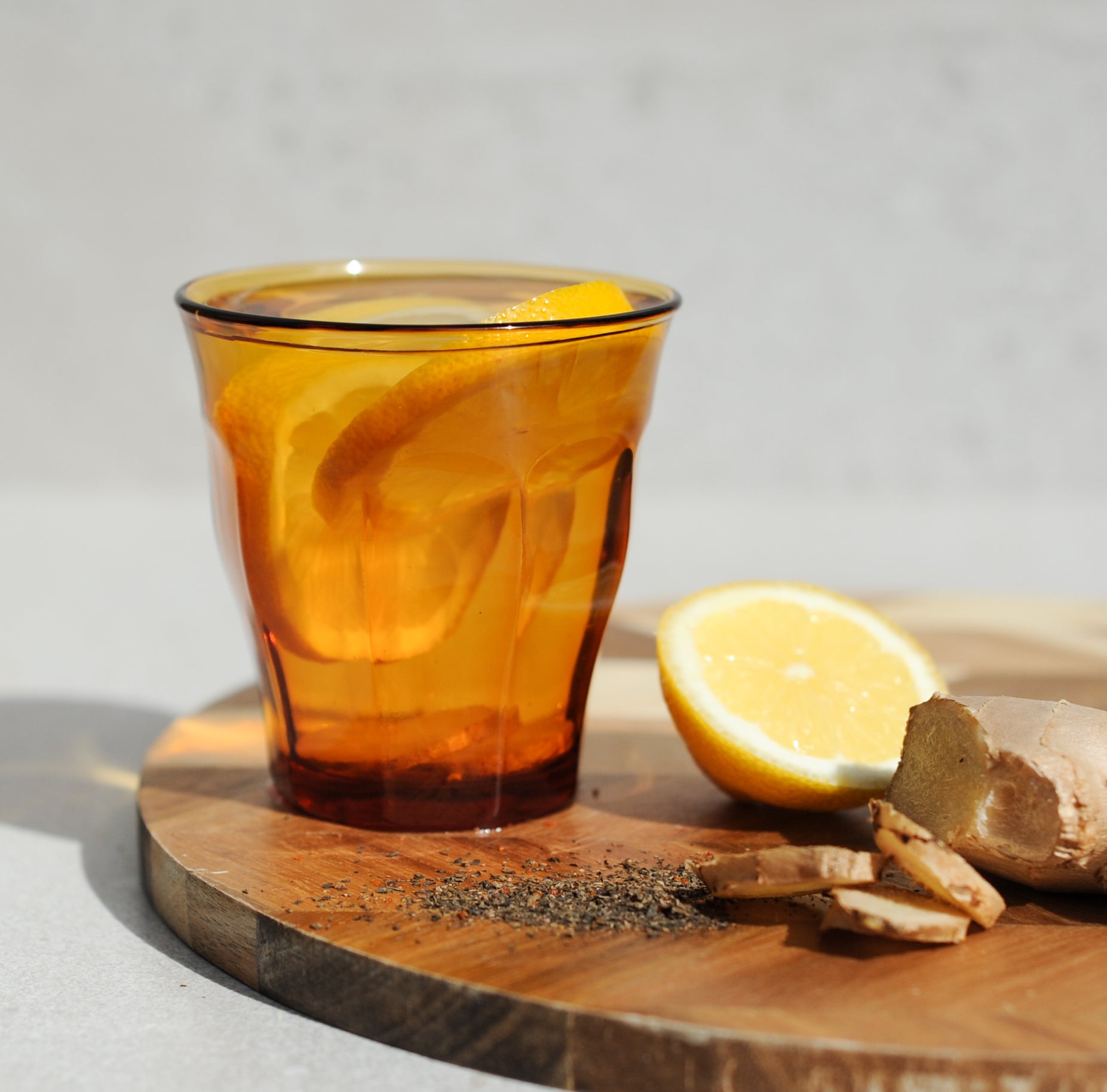 Le Picardie® Amber Glass Tumbler, Set of 6