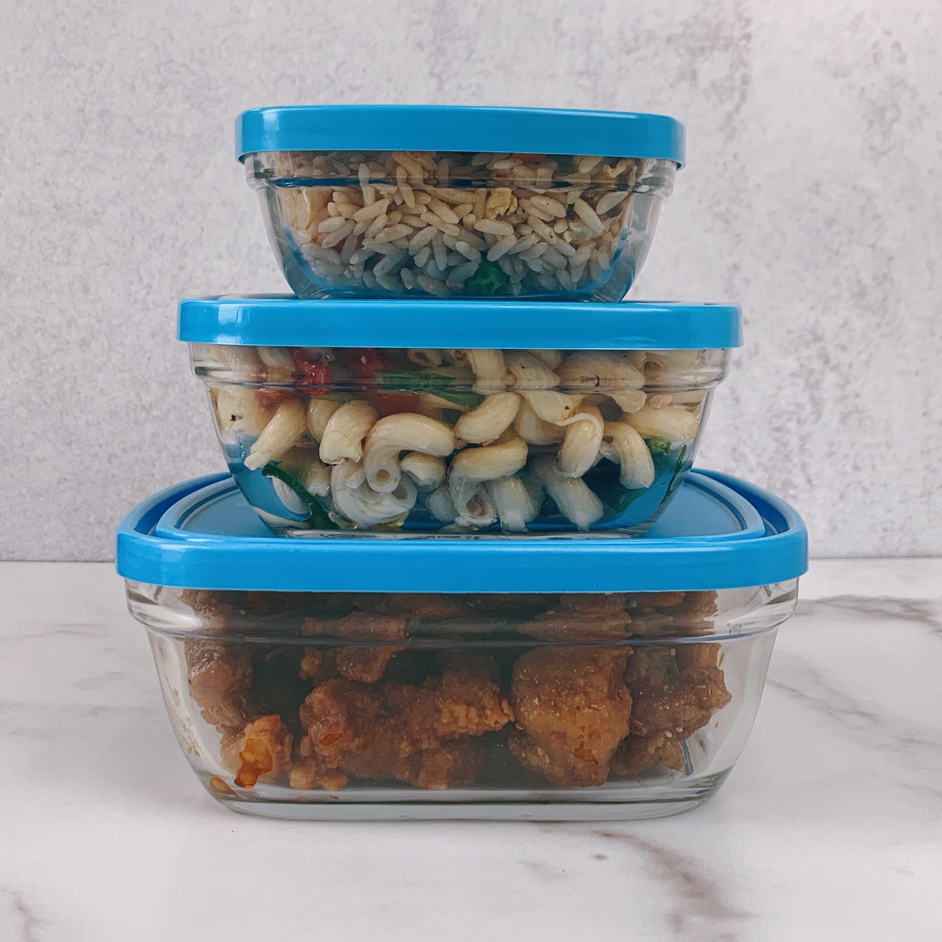 Freshbox Glass Square Bowl