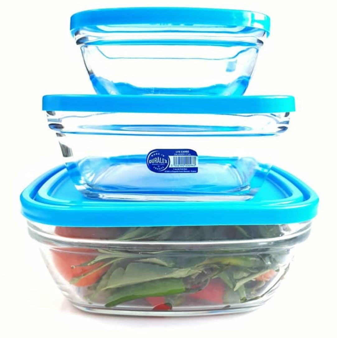 Freshbox Square Bowl with Lid, Duralex USA