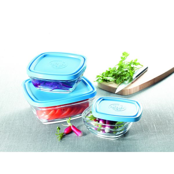 Freshbox Square Bowl with Lid, Duralex USA