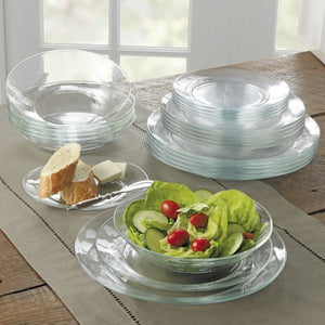 7.5 White Disposable Plastic Plates, Salad Dessert Plate, Heavy